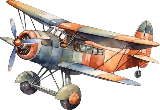 Adventure Awaits airplane for Hero banner